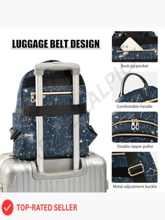 Mini Quilted Nylon Backpack Lightweight Daypack Travel Shoulder Bag Fashion main image 7